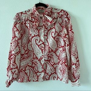 Judy Bond paisley print blouse